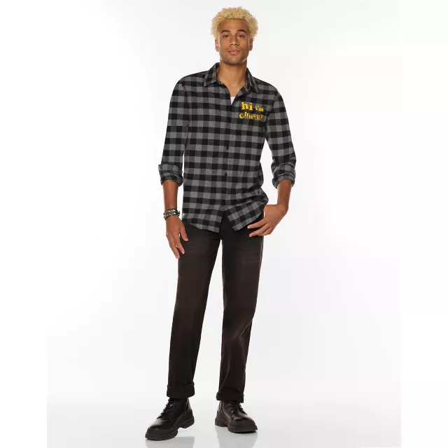 Grey and Black Chucky Flannel at Spirit Halloween