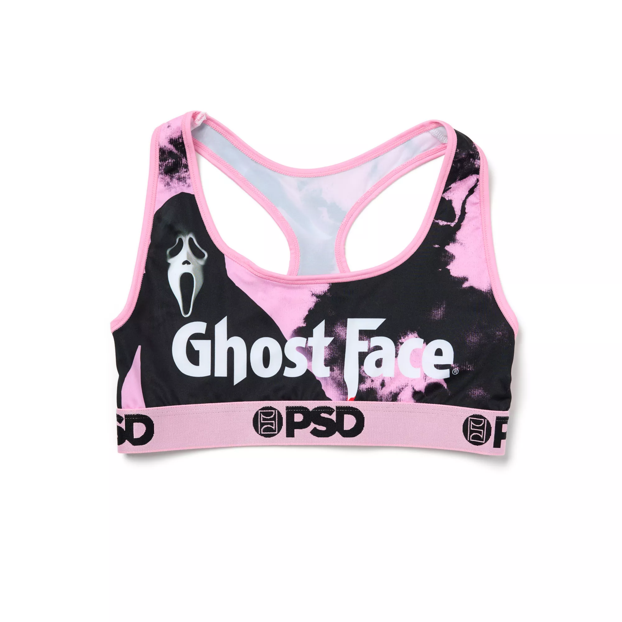PSD Ghost Face Smoke Sports Bra at Spencer's