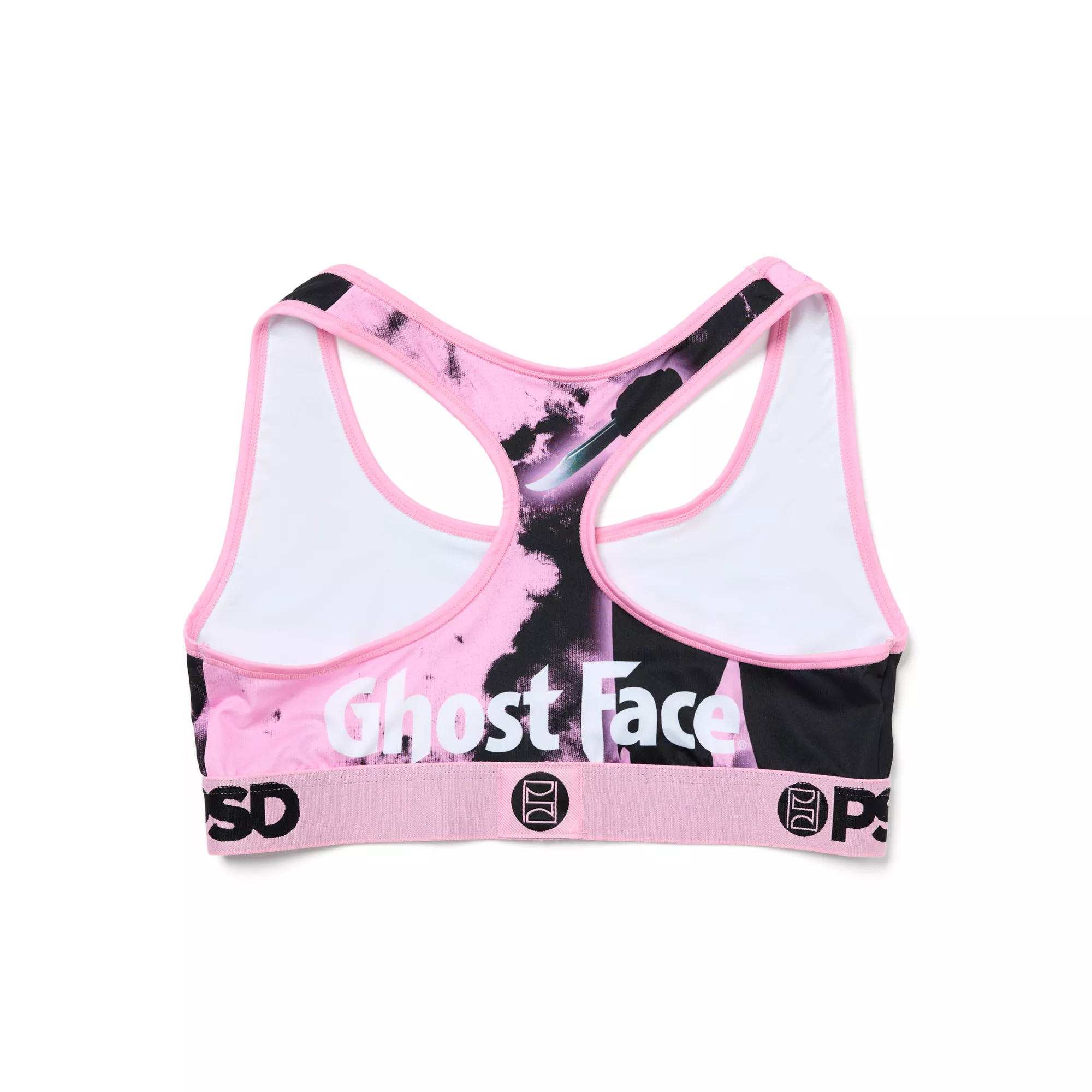 PSD Ghost Face Smoke Sports Bra at Spencer's