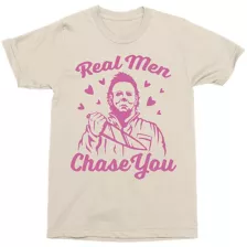 Michael Myers Real Men Chase You T Shirt - Halloween at Spencer's