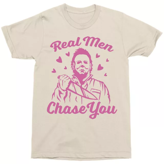 Michael Myers Real Men Chase You T Shirt - Halloween at Spencer's