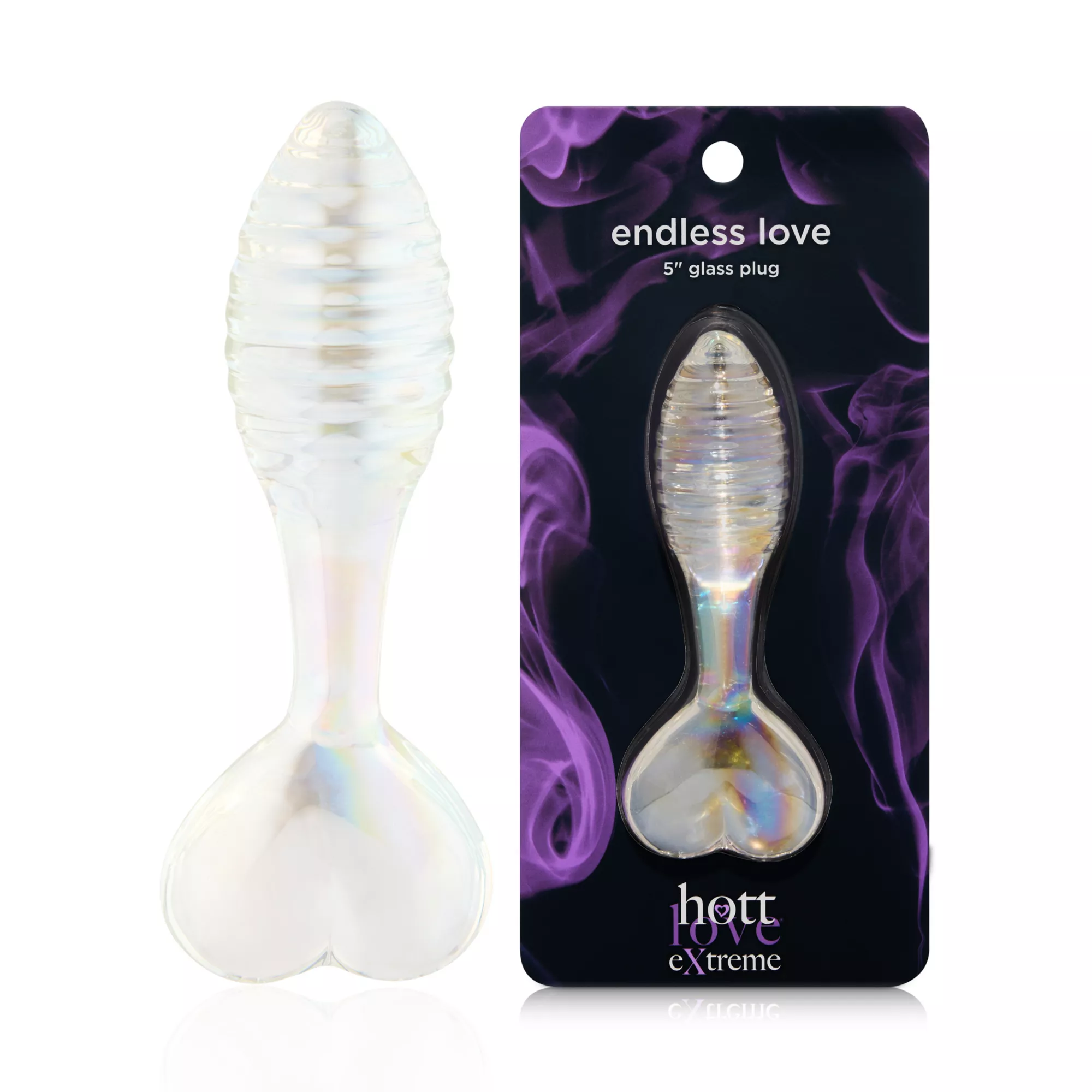 Endless Love Glass Butt Plug - Hott Love Extreme at Spencer's