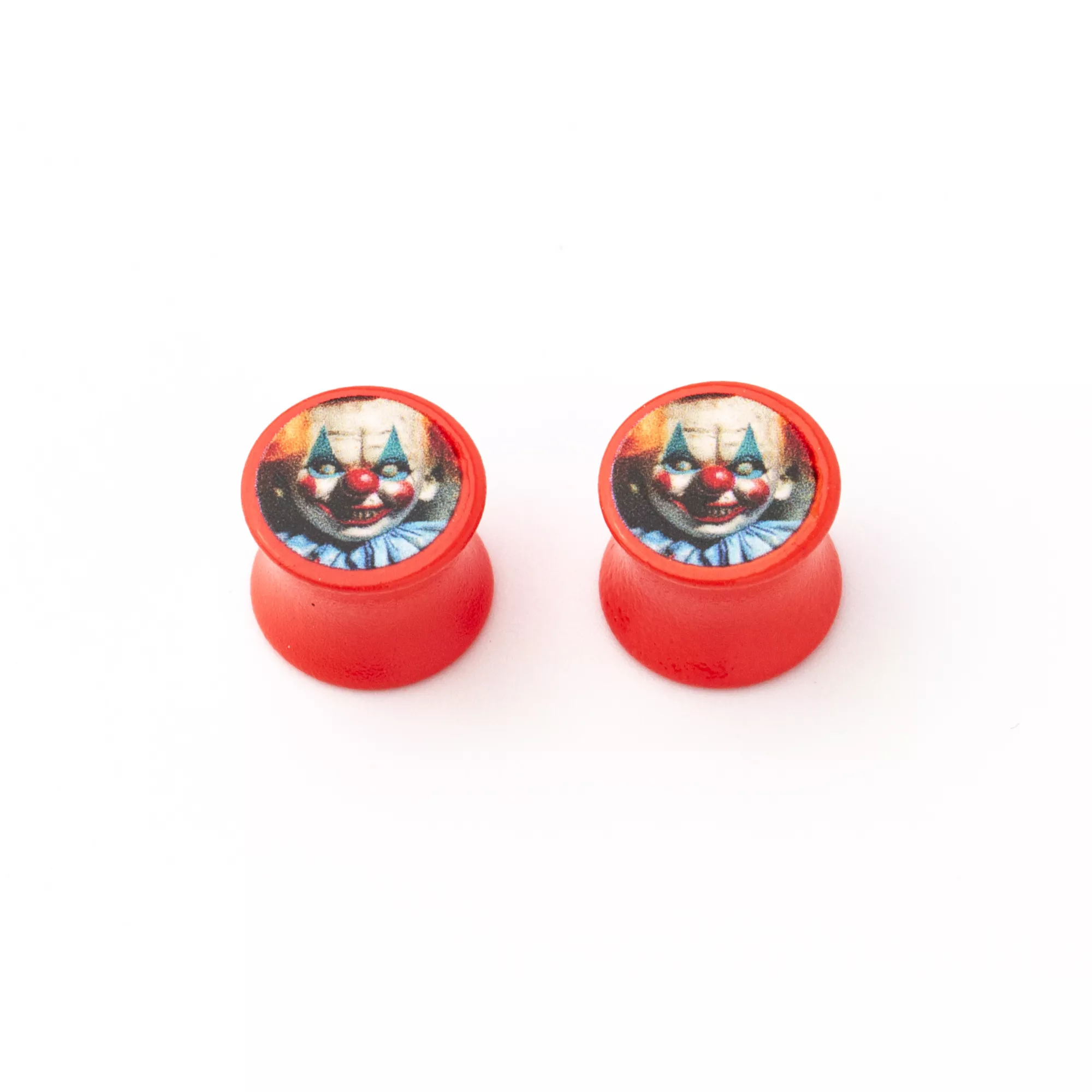 Scary Clown Red Plugs at Spencer's