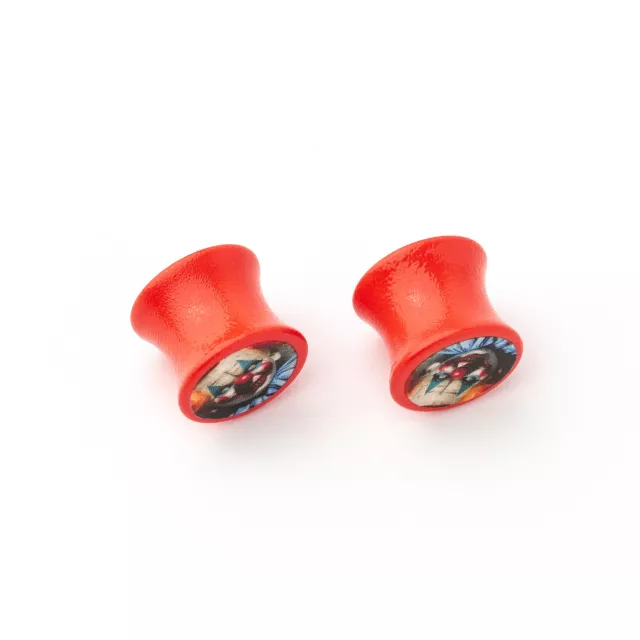 Scary Clown Red Plugs at Spencer's