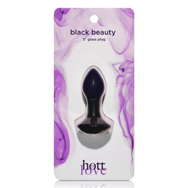 Black Beauty Glass Butt Plug - Hott Love at Spencer's