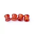 Multi-Pack Red Agate Stone Plugs - 2 Pair at Spencer's