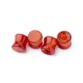 Multi-Pack Red Agate Stone Plugs - 2 Pair at Spencer's