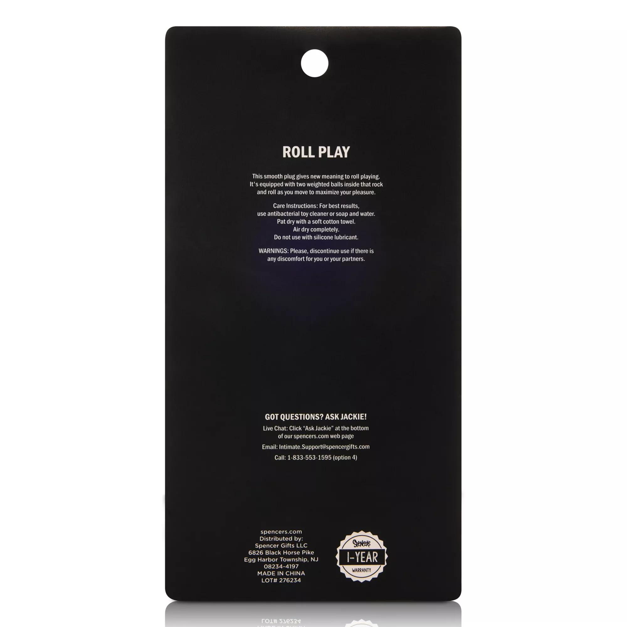 Roll Play Weighted Butt Plug - Arouz'd at Spencer's