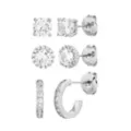 Multi-Pack CZ Studs and Hoop Earrings - 3 Pair at Spencer's