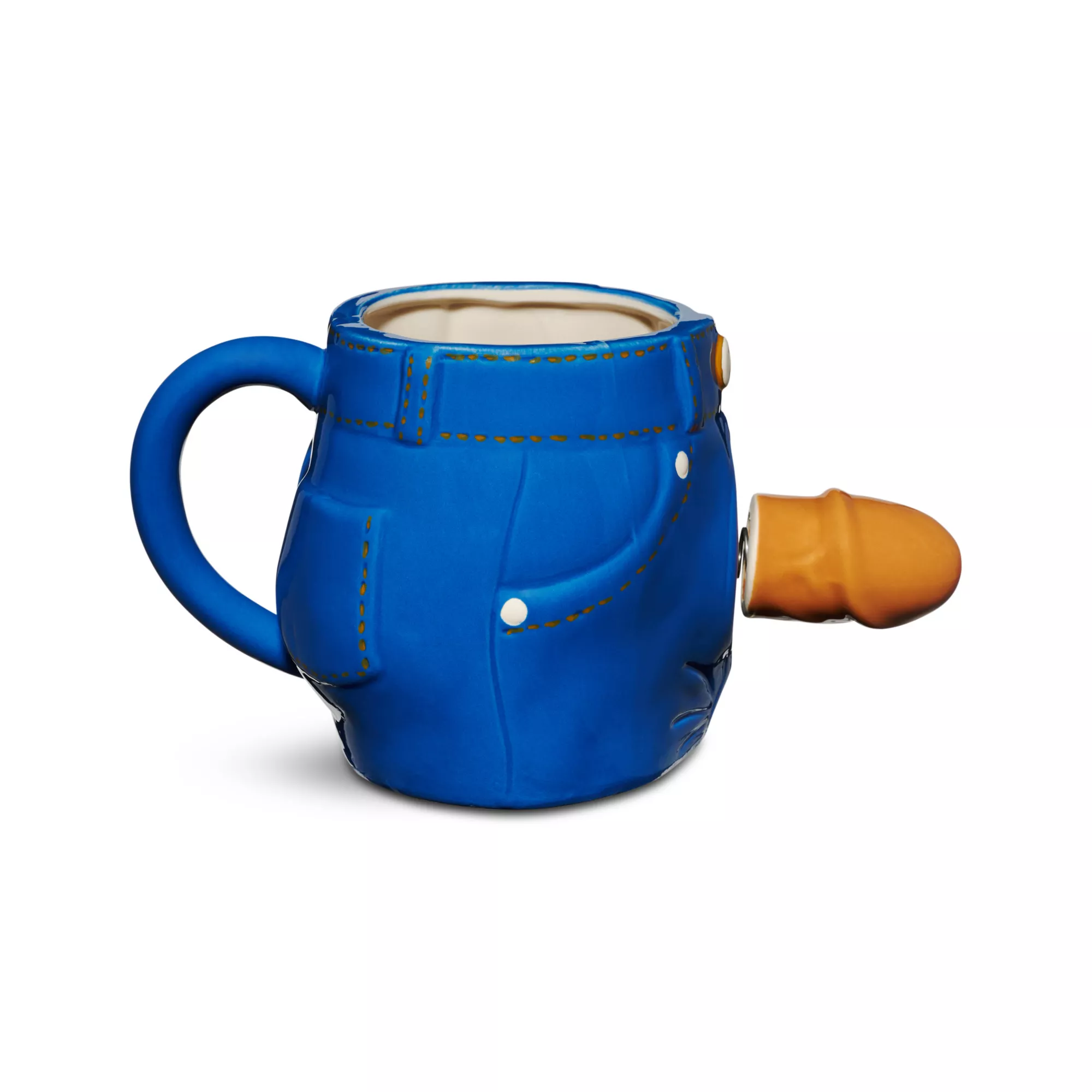 Brown Pecker Jeans Bobble Molded Coffee Mug - 20 oz.