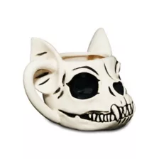 Cat Skull Molded Coffee Mug at Spencer's