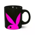 Black and Pink Playboy Bunny Coffee Mug - 20 oz. at Spencer's