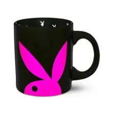Black and Pink Playboy Bunny Coffee Mug - 20 oz. at Spencer's