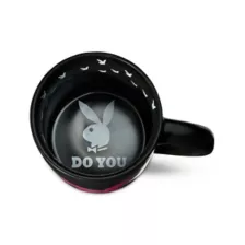 Black and Pink Playboy Bunny Coffee Mug - 20 oz. at Spencer's