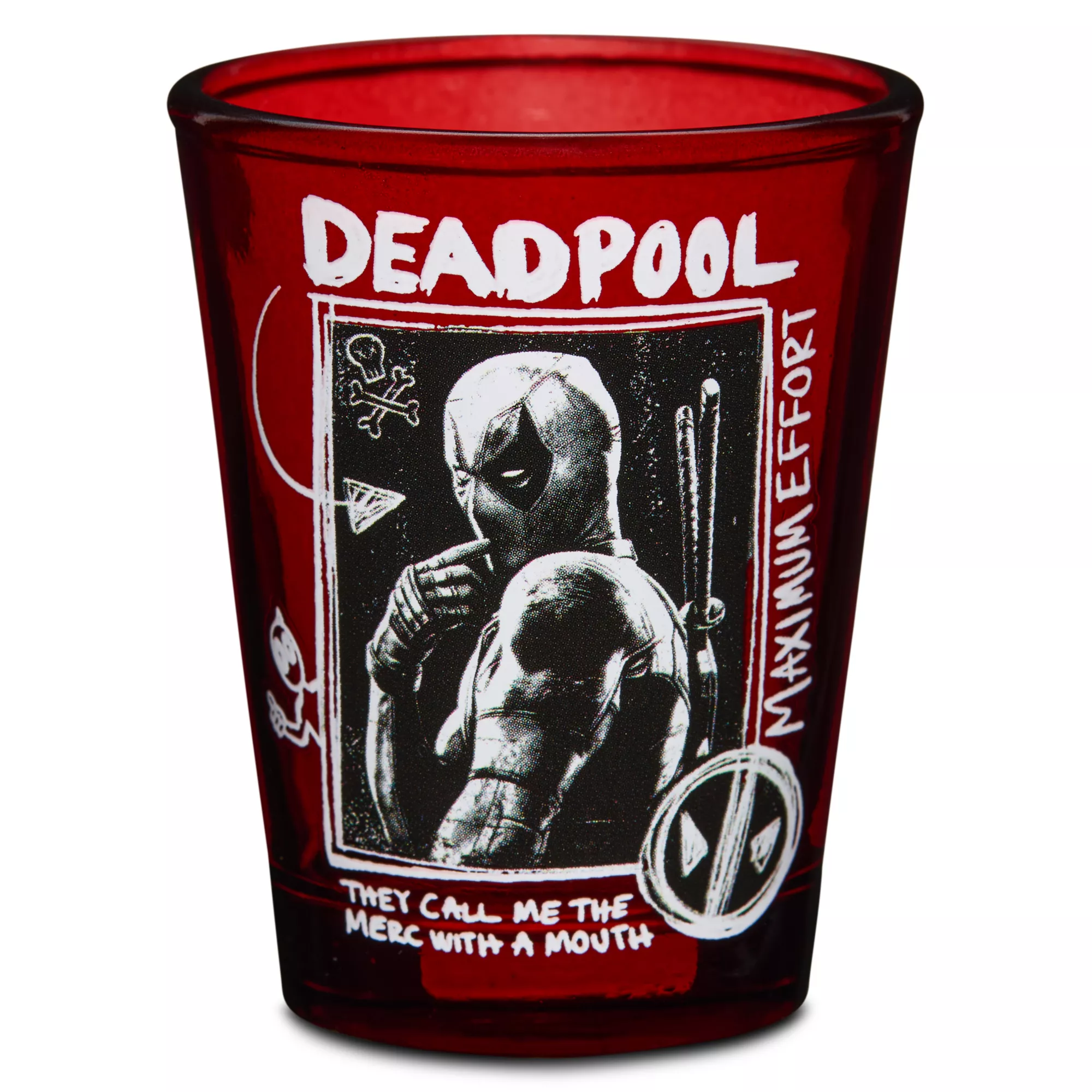 Deadpool Poster Shot Glass 2 oz. - Marvel at Spencer's