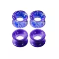 Multi-Pack Blue and Purple Splatter Paint Silicone Tunnels - 2 Pairs at Spencer's