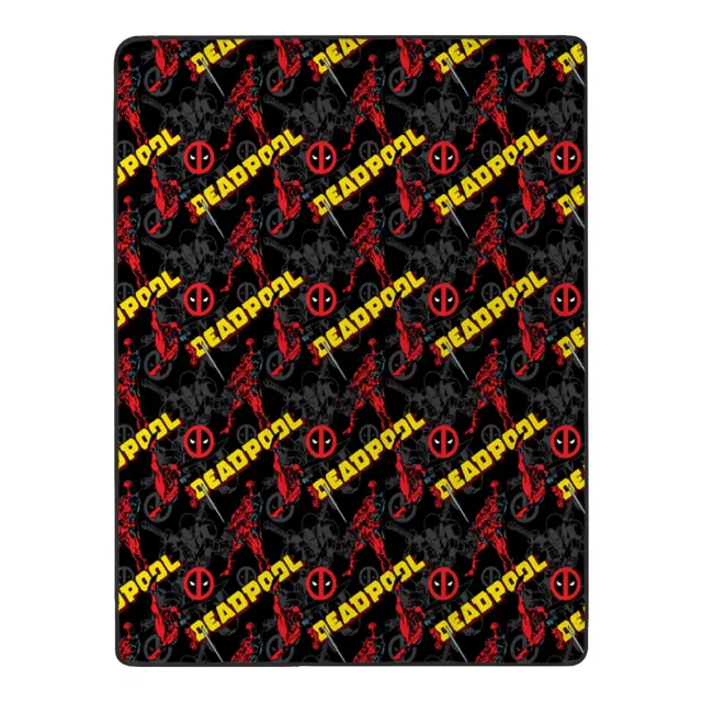 Merc My Day Double Sided Fleece Blanket - Deadpool at Spencer's