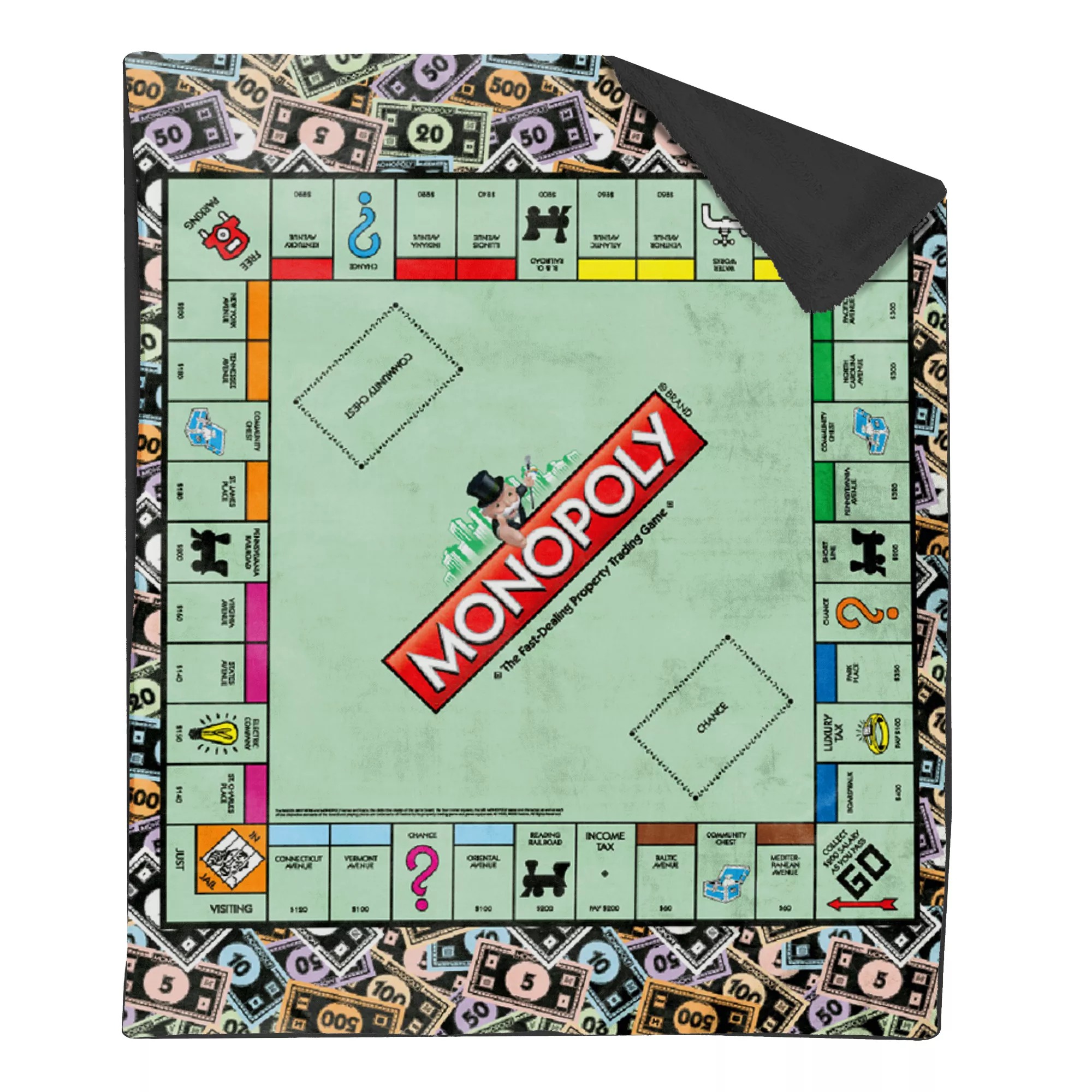 Monopoly Board Fleece Blanket at Spencer's
