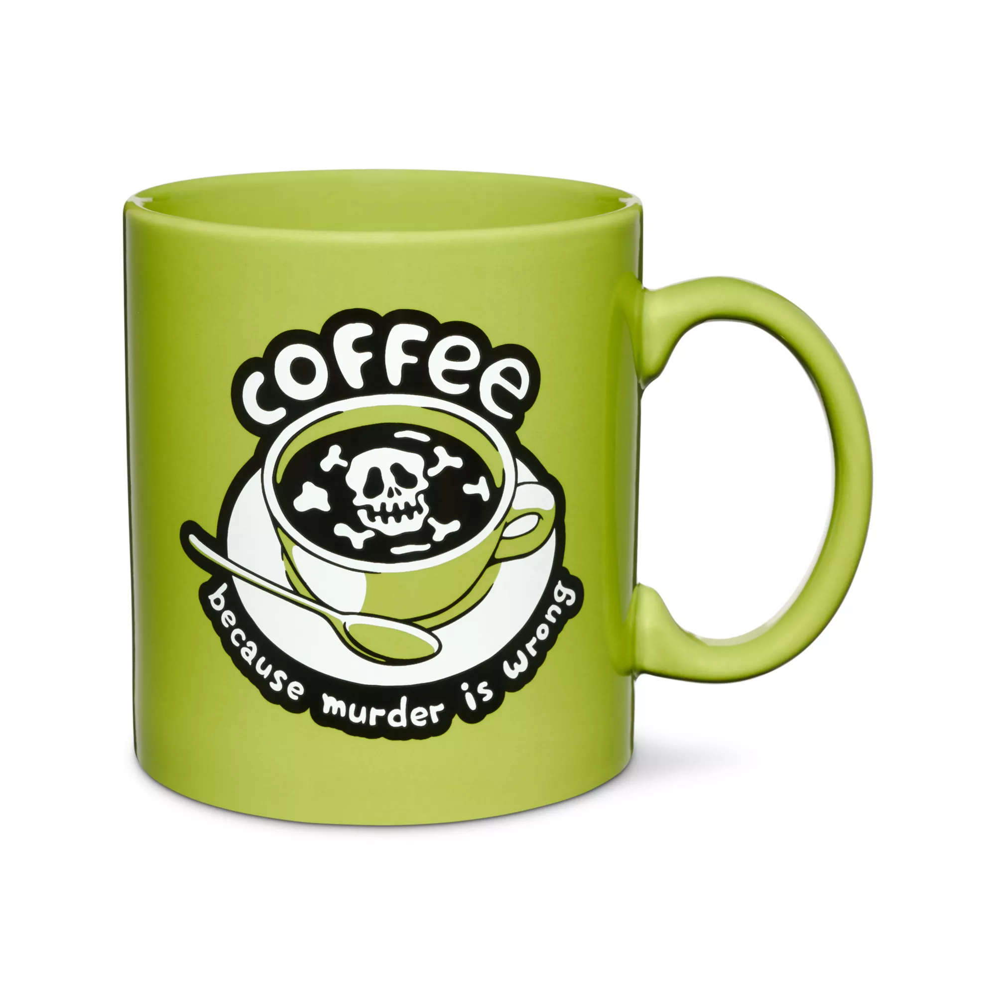 Tate & Co. Coffee Because Murder is Wrong Coffee Mug - 20 oz. at Spencer's