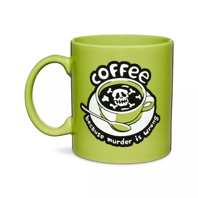 Tate & Co. Coffee Because Murder is Wrong Coffee Mug - 20 oz.