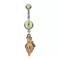 Beetlejuice Adam Maitland CZ Dangle Belly Ring - 14 Gauge at Spencer's