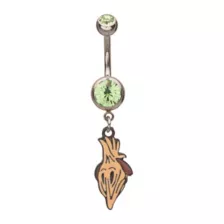Beetlejuice Adam Maitland CZ Dangle Belly Ring - 14 Gauge at Spencer's