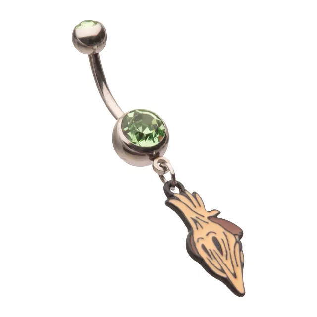 Beetlejuice Adam Maitland CZ Dangle Belly Ring - 14 Gauge at Spencer's