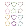 Multi-Pack Rainbow Heart and Star Hoops 12 Pack - 20 Gauge at Spencer's