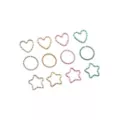 Multi-Pack Braided Heart Star and Circle Hoop Nose Rings 12 Pack - 20 Gauge at Spencer's