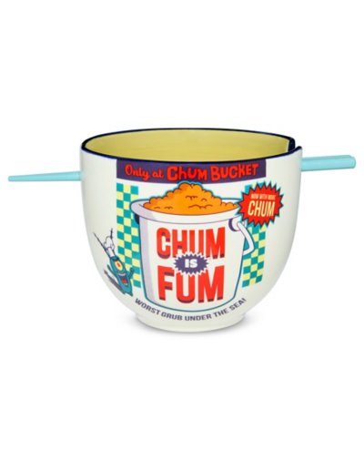 SpongeBob SquarePants Chum is Fum Bowl with Chopsticks