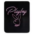Playboy Bunny Logo Reversible Fleece Blanket at Spencer's