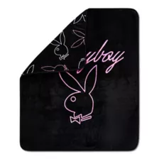 Playboy Bunny Logo Reversible Fleece Blanket at Spencer's