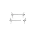 CZ Titanium Snake Nipple Barbells - 14 Gauge at Spencer's
