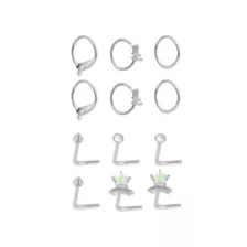 Multi-Pack Titanium Western Hoops and L-Bend Pins 12 Pack - 20 Gauge at Spencer's