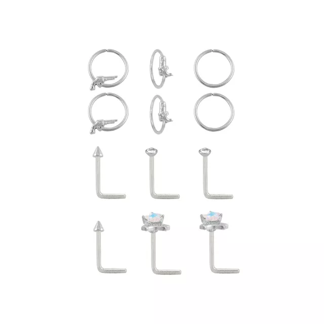 Multi-Pack Titanium Western Hoops and L-Bend Pins 12 Pack - 20 Gauge at Spencer's