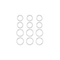 Multi-Pack Titanium 8-9mm Nose Hoop Rings 12 Pack - 20 Gauge at Spencer's