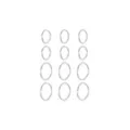 Multi-Pack Titanium 8-9mm Nose Hoop Rings 12 Pack - 20 Gauge at Spencer's