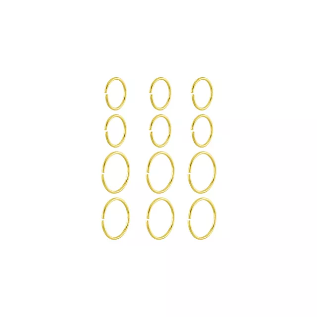 Multi-Pack Goldtone Seamless Hoop Nose Rings 12 Pack - 20 Gauge at Spencer's