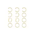 Multi-Pack Pink CZ Titanium Goldtoned Butterfly Nose Hoop Rings 12 Pack - 20 Gauge at Spencer's