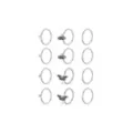 Multi-Pack CZ Moth Charm Hoop Nose Rings 12 Pack - 20 Gauge at Spencer's