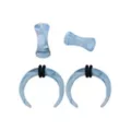 Multi-Pack Light Blue Marble Acrylic Pinchers and Plugs - 2 Pair at Spencer's