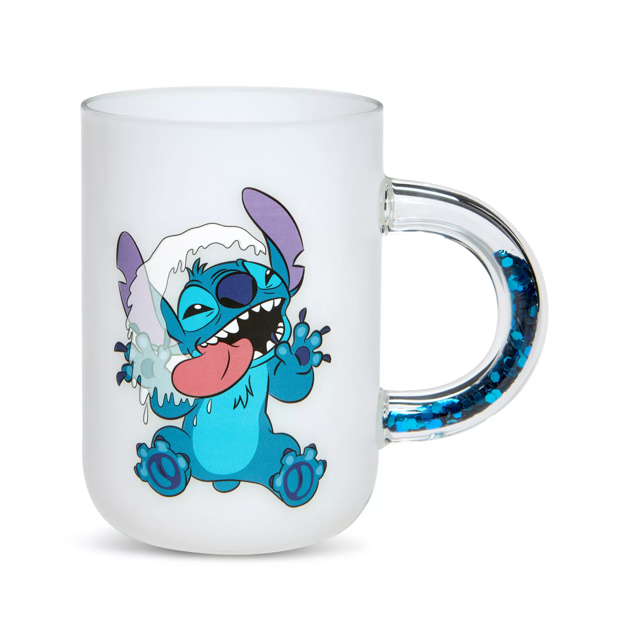 Weird But Cute Glitter Handle Coffee Mug - Lilo & Stitch at Spencer's