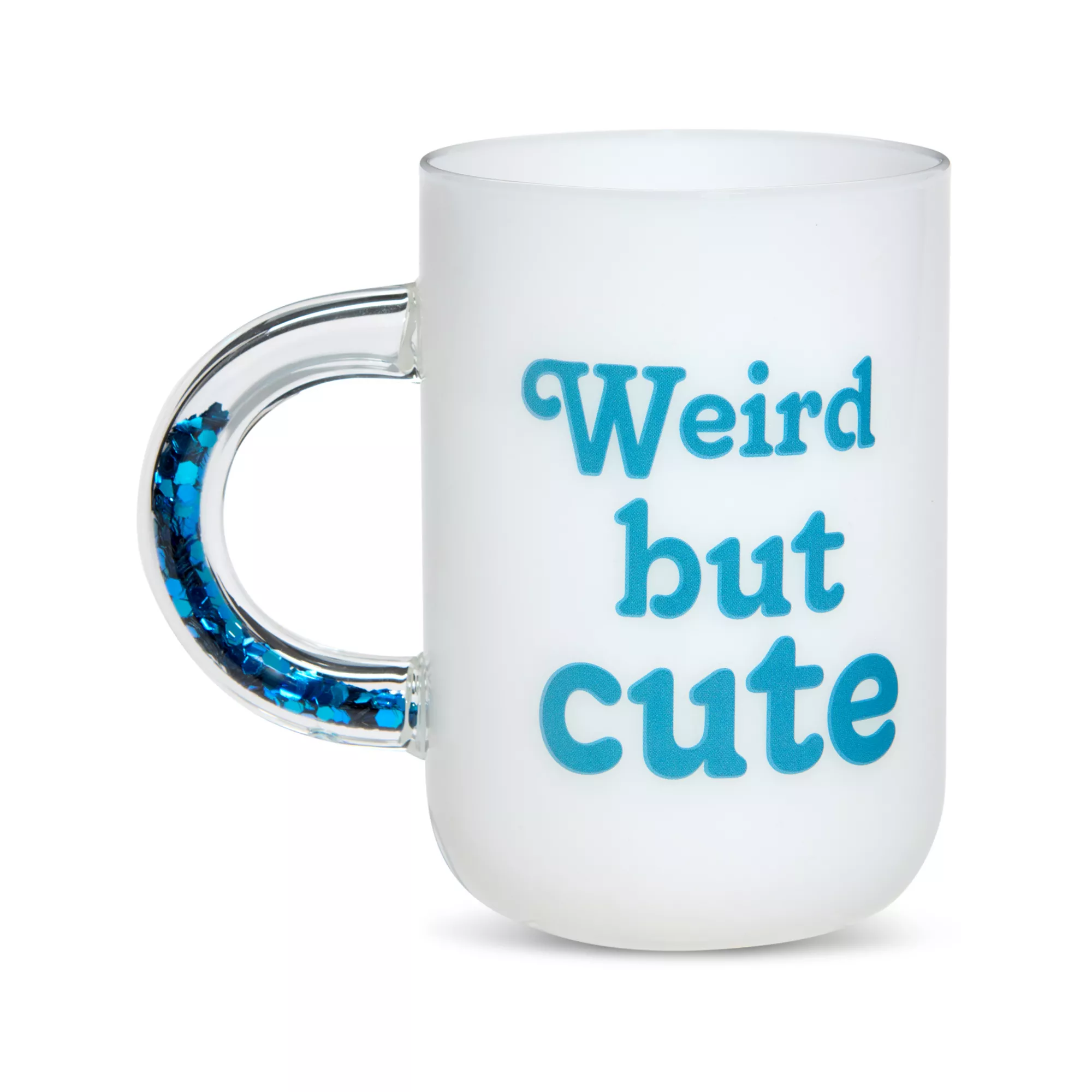 Weird But Cute Glitter Handle Coffee Mug - Lilo & Stitch at Spencer's