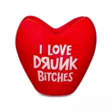 I Love Drunk Bitches Molded Heart Shot Glass - 2 oz. at Spencer's