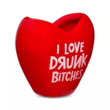 I Love Drunk Bitches Molded Heart Shot Glass - 2 oz. at Spencer's