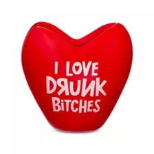 I Love Drunk Bitches Molded Heart Shot Glass - 2 oz. at Spencer's