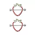 Strawberry Nipple Shields - 14 Gauge at Spencer's