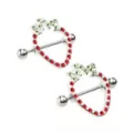 Strawberry Nipple Shields - 14 Gauge at Spencer's