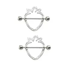 Strawberry Nipple Shields - 14 Gauge at Spencer's