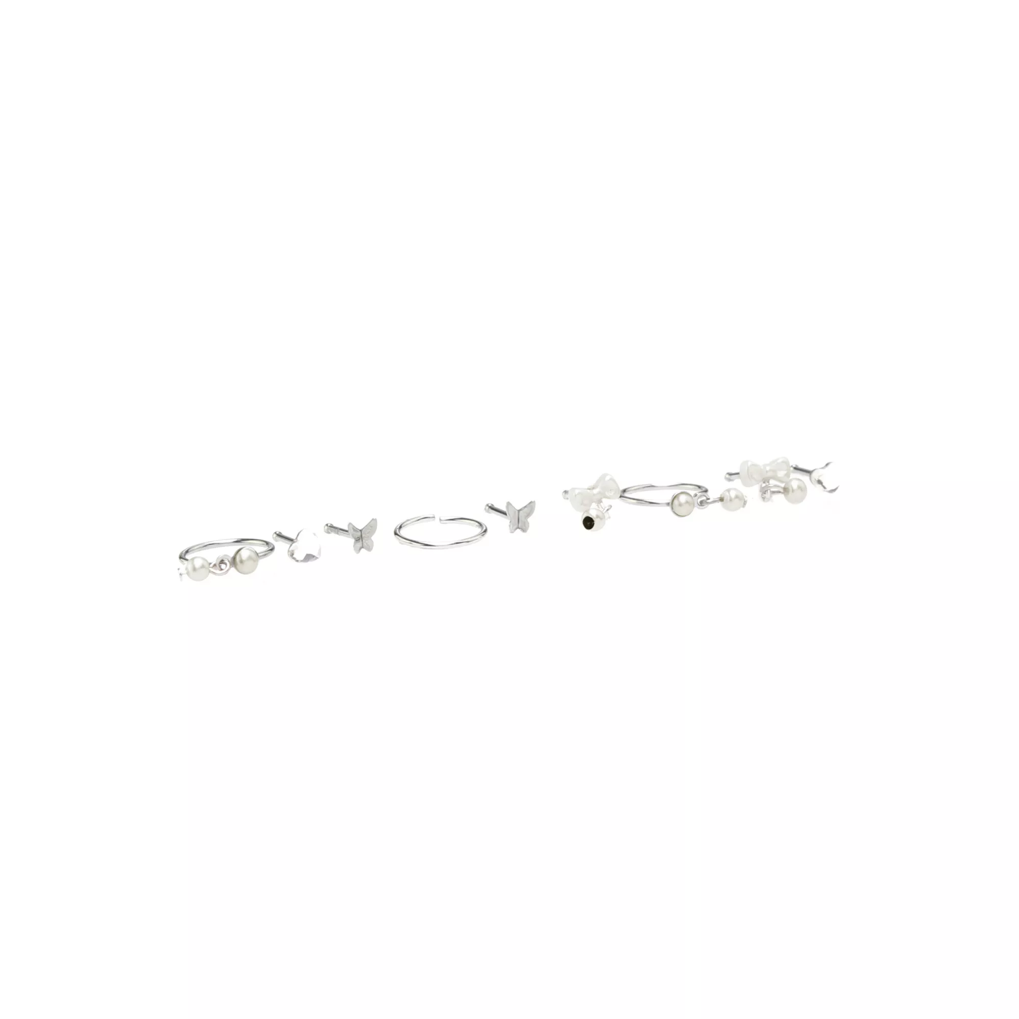 Multi-Pack Pearl Pin Nose Rings and Hoop Nose Rings 9 Pack - 20 Gauge at Spencer's